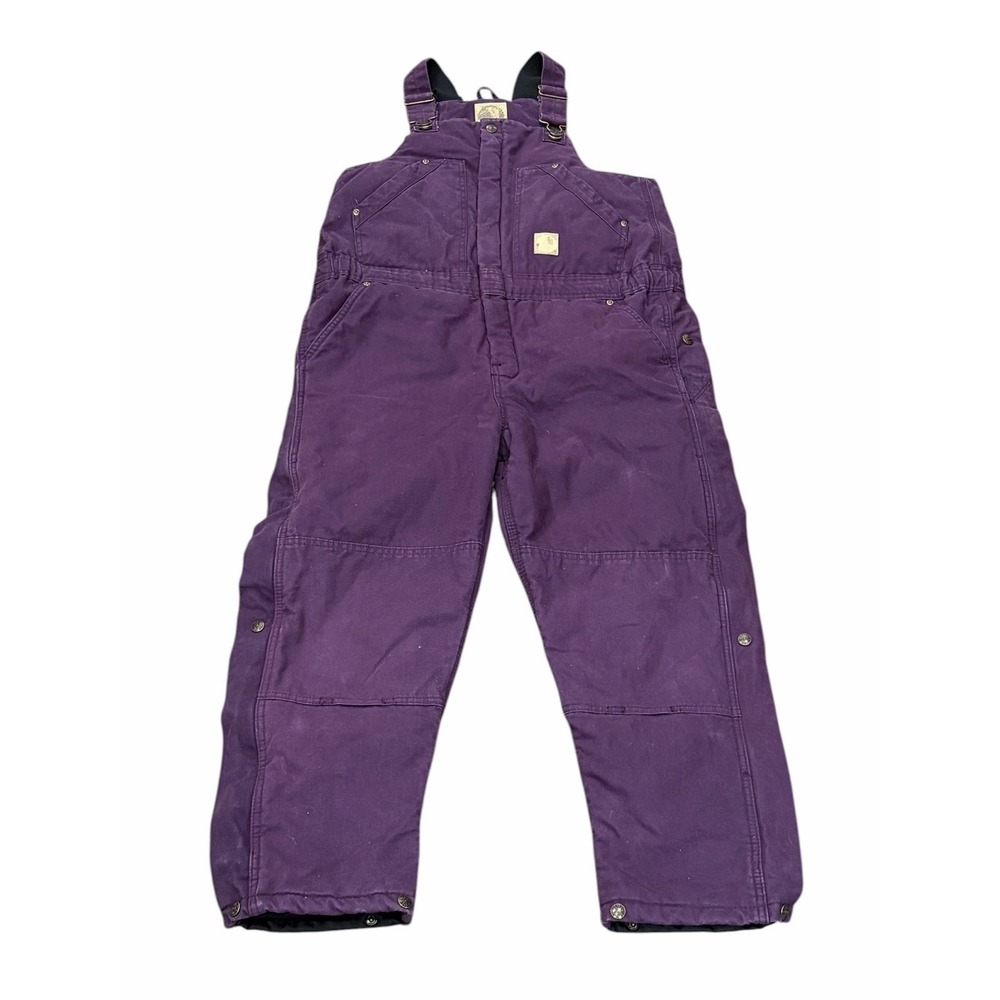 Carhartt Youth Purple Bib Overalls with Adjustable Straps